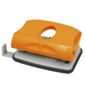 Przybory szkolne - Spokey Dziurkacz plastikowy Easy pomarańczowy 15 kartek - miniaturka - grafika 1