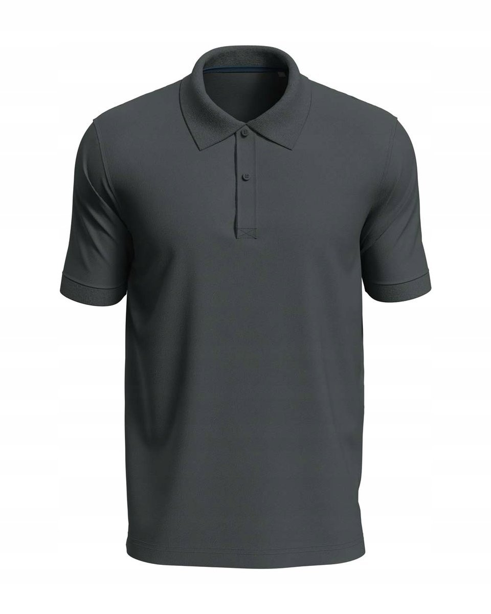 Koszulka męska polo T-shirt męski bawełniany Polówka Stedman ST9050 Grey M