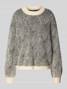 Sweter o kroju comfort fit z dzianiny z dodatkiem wełny model ‘JENNA’ - Swetry damskie - miniaturka - grafika 1