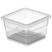 Pudła i pojemniki do przechowywania - Kiss KIS 6075100 0516 02 sistemo przezroczysty pudełko do przechowywania z tworzywa sztucznego/7,5 x 7,5 x 5 cm, szary 6075100 0516 02 - miniaturka - grafika 1
