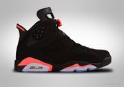 Koszykówka - Nike Air Jordan 6 Retro Black Infrared Gs Grade School (Smaller Sizes) - miniaturka - grafika 1