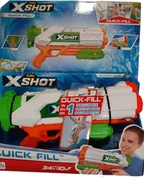 Zabawki militarne - WYRZUTNIA X-Shot Zuru pistolet na wodę 700 ml ZASIĘG 10m BIAŁO ZIELONY MOCNY - miniaturka - grafika 1