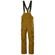 Spodnie narciarskie - Helly Hansen Powderqueen Bib, spodnie narciarskie, damskie, jasnobr?zowy - miniaturka - grafika 1