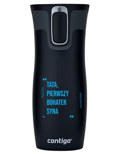 Kubek termiczny Contigo West Loop 2.0 470 ml - Pierwszy bohater syna - Czarny Mat - Kubki termiczne - miniaturka - grafika 1