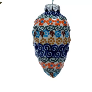 Ceramiczna bombka szyszka Ceramika Bolesławiec - Bombki Ceramiczna bombka szyszka Ceramika Bolesławiec - Bombki - miniaturka - grafika 1
