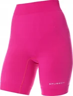 Spodnie sportowe damskie - Brubeck LB10450 Spodnie 1/2 damskie RUNNING FORCE fuksja M - miniaturka - grafika 1