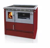 Kuchnie węglowe - SENKO Piec kuchenny kuchnia SG-90 - czerwona - miniaturka - grafika 1