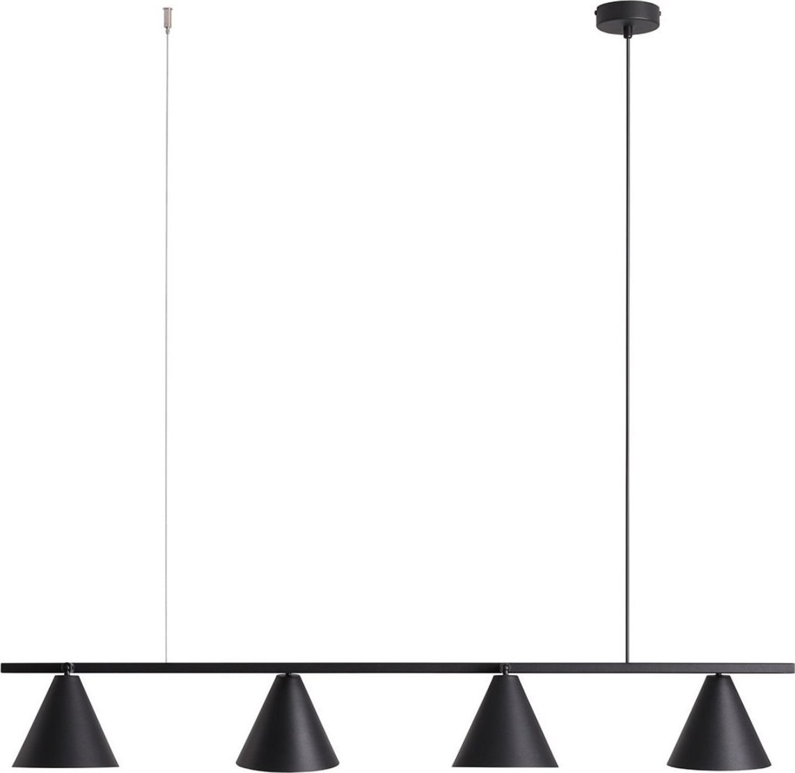 Lampa wisząca Aldex Modernistyczna lampa wisząca Form 1108L1 Aldex do salonu czarna
