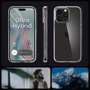 Etui do iPhone 15 Pro Spigen Ultra Hybrid Case obudowa plecki Crystal Clear - Etui i futerały do telefonów - miniaturka - grafika 7