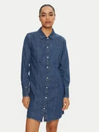 Sukienki - Wrangler Sukienka jeansowa 112356498 Niebieski Regular Fit - miniaturka - grafika 1