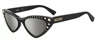 Okulary przeciwsłoneczne - Moschino Okulary przeciwsłoneczne damskie, 807/Ir Black, 53 - miniaturka - grafika 1