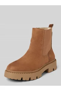 Buty chelsea z imitacji skóry z wyściółką - Tom Tailor - Botki damskie - miniaturka - grafika 1