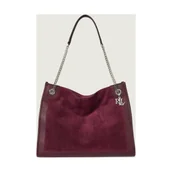 Torebki damskie - LAUREN RALPH LAUREN Shopperka | zamsz - miniaturka - grafika 1