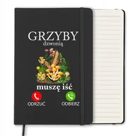 Notesy i bloczki - NOTES CZARNY A5 PREZENT MIŁOŚNIKA GRZYBOBRANIA WZ - miniaturka - grafika 1