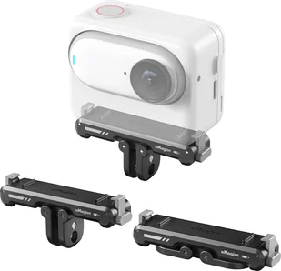 aMagisn AG11 Magnetyczny uchwyt z szybkozłączką do kamery sportowej, uchwyt kamery ze stopu aluminium z płytką magnetyczną, uniwersalnym złączem 1/4 cala i adapterem do kamer sportowych, kompatybilny z Insta360 GO3 - Akcesoria do kamer sportowych - miniaturka - grafika 1