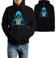 Bluzy męskie - Bluza Męska z Kapturem Muchomor Czerwony Amanite Muscarie Magia Natury R-XXL A786 - miniaturka - grafika 1