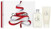 Zestawy kosmetyków damskich - Zestaw Calvin Klein CK One Eau de Toilette Spray 200 ml + Krem 200 ml (3616302686629) - miniaturka - grafika 1