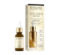 Serum do twarzy - Eveline Cosmetics Golden Ageless przeciwzmarszczkowe serum aktywnie liftingujące 18 ml - miniaturka - grafika 1