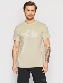 Koszulki męskie - The North Face T-Shirt Wood Dome NF00A3G1 Beżowy Regular Fit - grafika 1