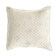 Poszewki na poduszki - Poszewka pikowana Avila 40x40 beżowa jodełka - miniaturka - grafika 1