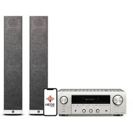 Kino domowe - Zestaw stereo DENON DRA-800H + WILSON SIX Srebrny - miniaturka - grafika 1