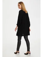 Bluzki damskie - Kaffe Tunika Amber 501030 Czarny Relaxed Fit - miniaturka - grafika 1