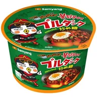 Kuchnie świata - Ramyun Buldak o smaku ostrego kurczaka Jjajang, duża micha 115g - Samyang Japan - miniaturka - grafika 1