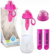 Butelki filtrujące - Butelka Filtrująca Dafi 0,5L  + 3 Filtry Różowa Flamingowa - miniaturka - grafika 1