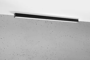 Thoro Nowatorska Lampa PLAFON PINNE 1150 CZARNY Minimalistyczny Design Lampa Sufitowa Natynkowa Moduł LED Ciepła Barwa Światła Oświetlenie do Salonu Sypialni Biura Oprawa THORO TH.078 - Lampy sufitowe - miniaturka - grafika 1