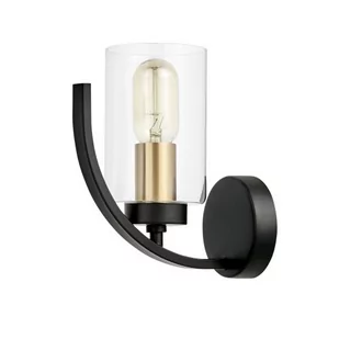 LAMPA ŚCIENNA KINKIET LOFT CZARNO-MOSIĘŻNA MONTEREY W1 - Lampy ścienne - miniaturka - grafika 1