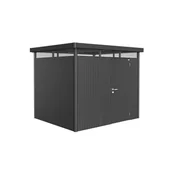 Altany ogrodowe - Biohort Domek narzędziowy metalowy Highline H3 pojedyncze drzwi 275x235x222 cm antracytowy - miniaturka - grafika 1