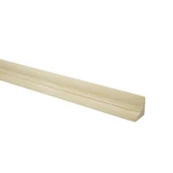 Listwy przypodłogowe - Ćwierćwałek motylek świerk 550 g, 27 x 27 x 2700 mm - miniaturka - grafika 1