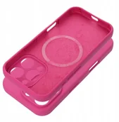 Etui i futerały do telefonów - Futerał SILICONE 2mm do IPHONE 16 Pro kompatybilny z MagSafe róż - miniaturka - grafika 1