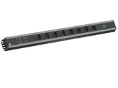 Przedłużacze i rozgałęźniki - Bachmann 300.050 rozgałęziacz 2 m 6 x gniazdo sieciowe Wewnętrzna Czarny - miniaturka - grafika 1