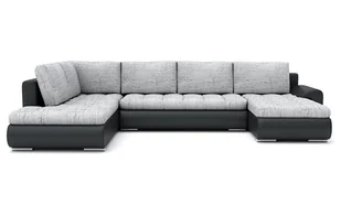 Duży narożnik rozkładany, lewy, Tokio II, 300x200x75 cm, szary, czarny - Narożniki Duży narożnik rozkładany, lewy, Tokio II, 300x200x75 cm, szary, czarny - Narożniki - miniaturka - grafika 1