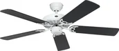 Wentylatory sufitowe - Wentylator sufitowy z łańcuszkiem Classic Royal White 132 Czarny / Grafitowy - miniaturka - grafika 1