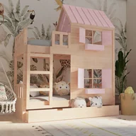 Szafy i szafki dla dzieci - Łóżko piętrowe Dream Loft z oknem i dachem - miniaturka - grafika 1