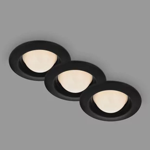 Spot wpuszczany Carro, 3 szt., 3 000 K, czarny - Oprawy, klosze i abażury - miniaturka - grafika 2