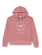 Bluzy damskie - Lee Legendary damska bluza z kapturem, Rosa, L - miniaturka - grafika 1