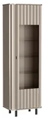 Witryny - Szara ryflowana witryna szklana na nóżkach glina - Egesio 6X - miniaturka - grafika 1