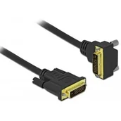 Kable komputerowe i do monitorów - Delock Kabel DVI-D M 24+1 DVI-D M 24+1 kątowy dół czarny 2m - miniaturka - grafika 1