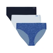 Majtki damskie - Majtki damskie Under Armour PS Bikini Solid 3Pack Blue S - miniaturka - grafika 1