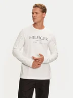Koszulki męskie - Tommy Hilfiger Longsleeve MW0MW36502 Biały Regular Fit - miniaturka - grafika 1