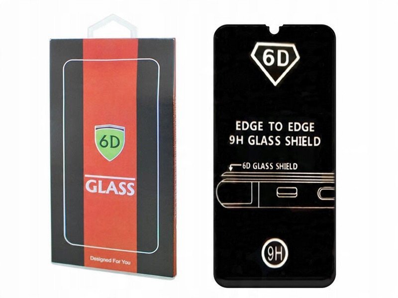 SZKŁO 6D SAMSUNG GALAXY A35 / A55 5G SZKŁO PROFILOWANE HARTOWANE FULL COVER CZARNA RAMKA