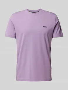T-shirt z nadrukiem z logo - Koszulki męskie - miniaturka - grafika 1