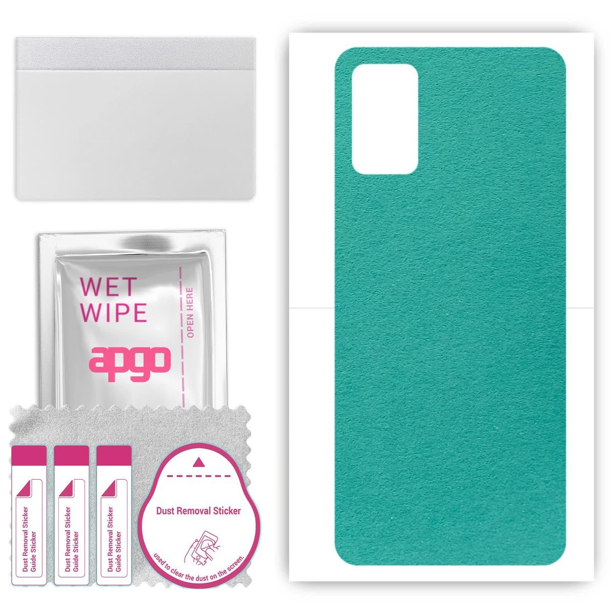 Folia naklejka skórka strukturalna na TYŁ Zamsz do Samsung Galaxy F02s - Zamsz Miętowy - apgo SKINS