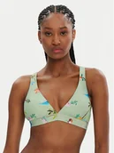 Stroje kąpielowe - Seafolly Góra od bikini Isla Palm 31514MF216 Zielony - miniaturka - grafika 1