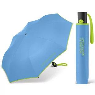 Automatyczna parasolka Benetton z kontrastową lamówką - Parasole - miniaturka - grafika 1