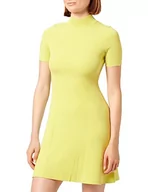 Sukienki - HUGO Damska sukienka Sharizy Knitted_Dress, Bright Yellow733, M, Jasny żółty 733, M - miniaturka - grafika 1