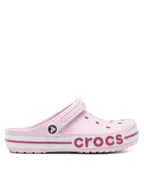 Klapki i japonki damskie - Crocs Klapki C-BAYABAND CLOG 205089-6TG Różowy - miniaturka - grafika 1